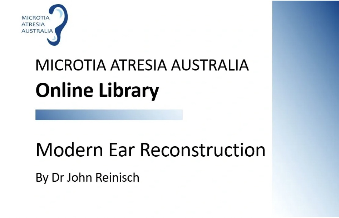 Graphic: Modern Ear Reconstruction with Dr John Reinisch