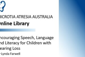 graphic Encouraging speech, language and literacy for children with hearing loss
