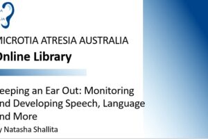 graphic Keeping an ear out speech and language presentation